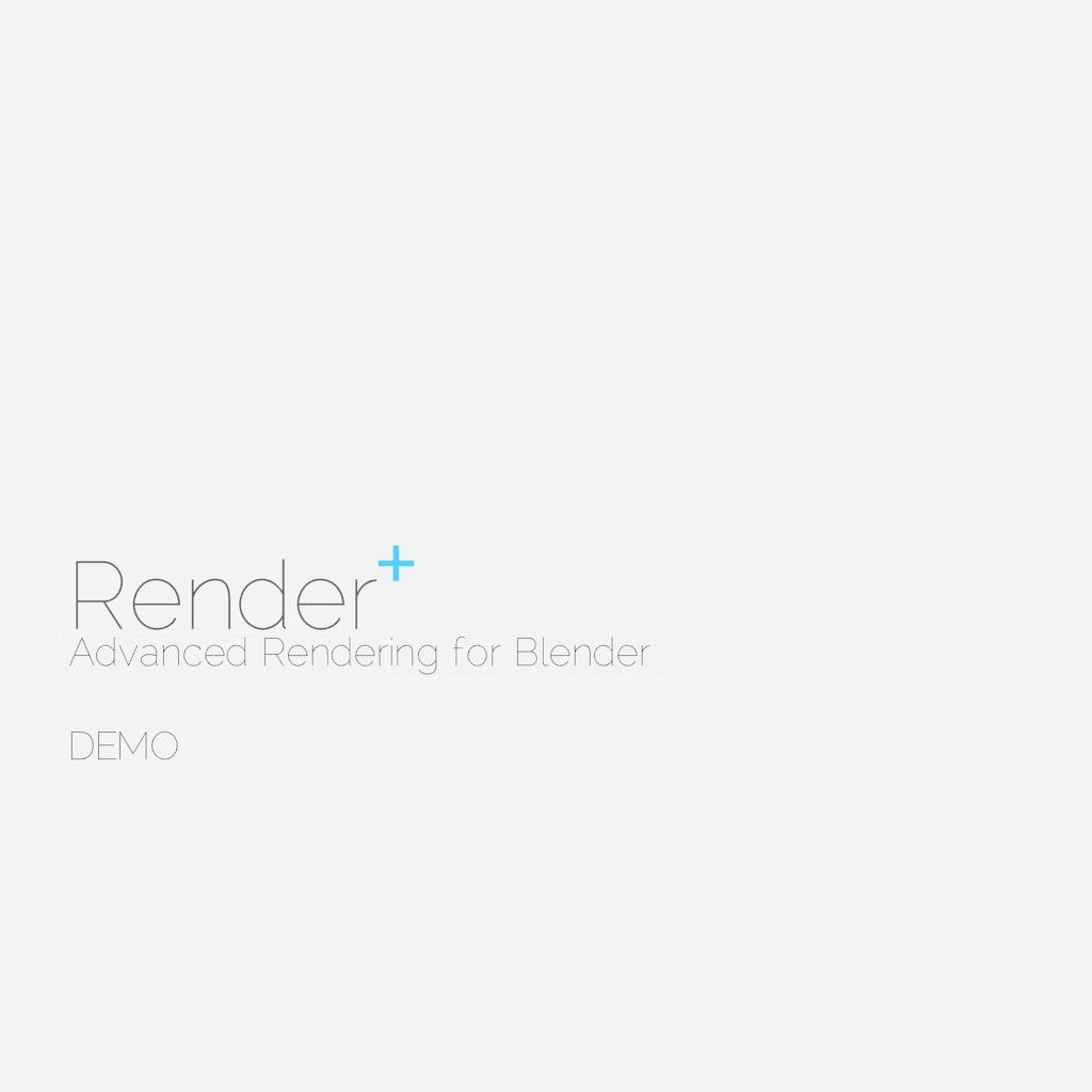 Demo video for Render+ preview image 1
